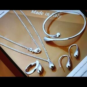 *LAST ONE" Sterling Stamped 925 4pc Silver Jewelry Set NWOT